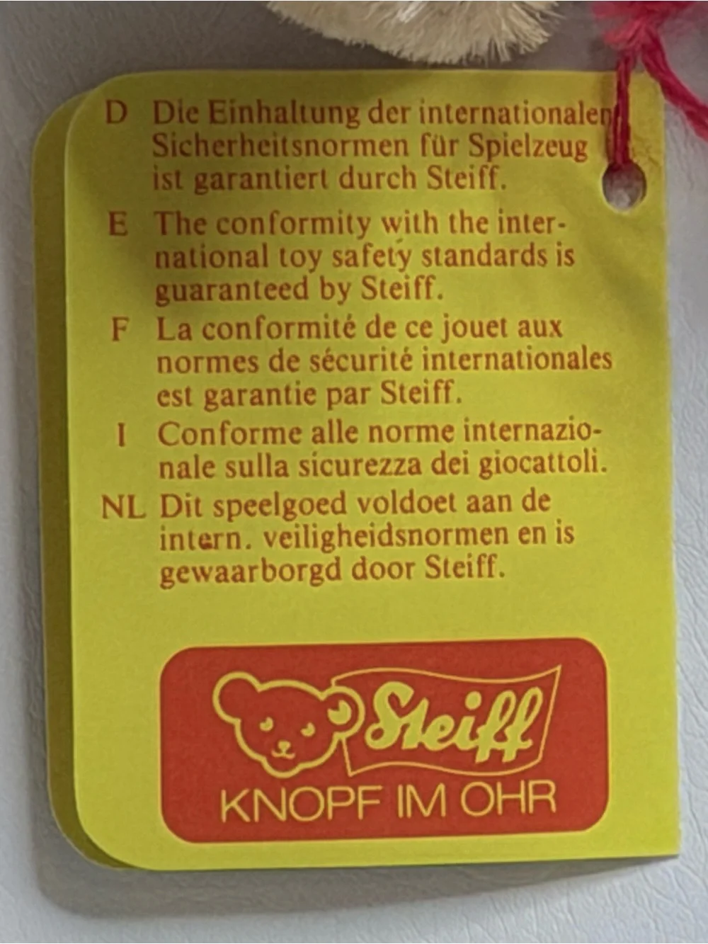 Vintage Steiff Miniature Teddy Bear 0201/10 Mohair Jointed Tags W. Germany 3.5